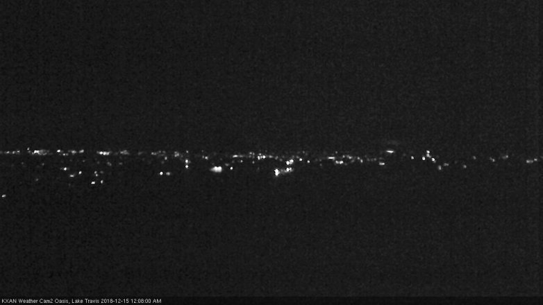 Lake Travis webcam, December 14, 2018 11:10 PM CT