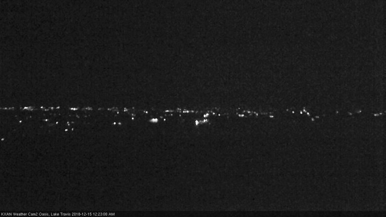Lake Travis webcam, December 14, 2018 11:25 PM CT