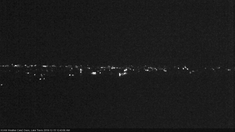 Lake Travis webcam, December 14, 2018 11:45 PM CT