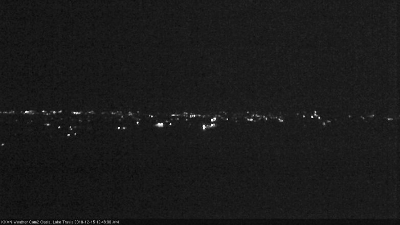 Lake Travis webcam, December 14, 2018 11:50 PM CT