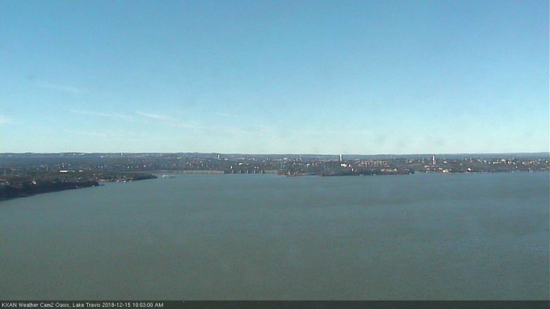 Lake Travis webcam, December 15, 2018 9:05 AM CT