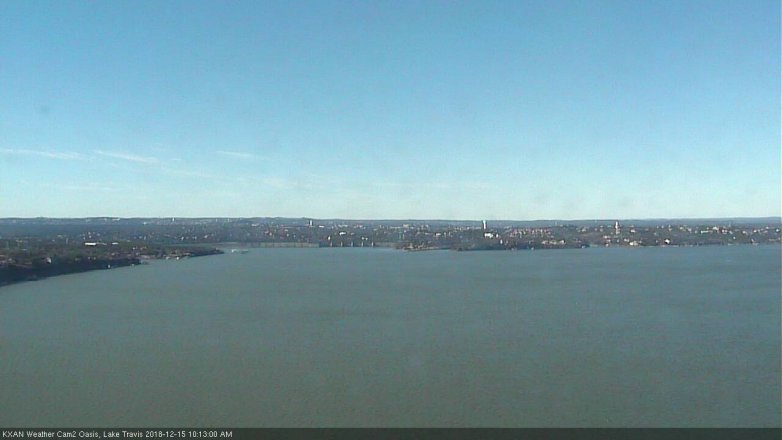 Lake Travis webcam, December 15, 2018 9:15 AM CT