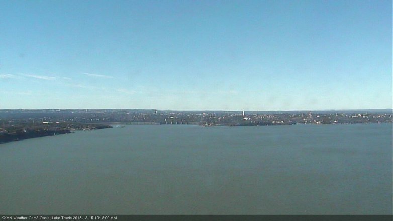 Lake Travis webcam, December 15, 2018 9:20 AM CT