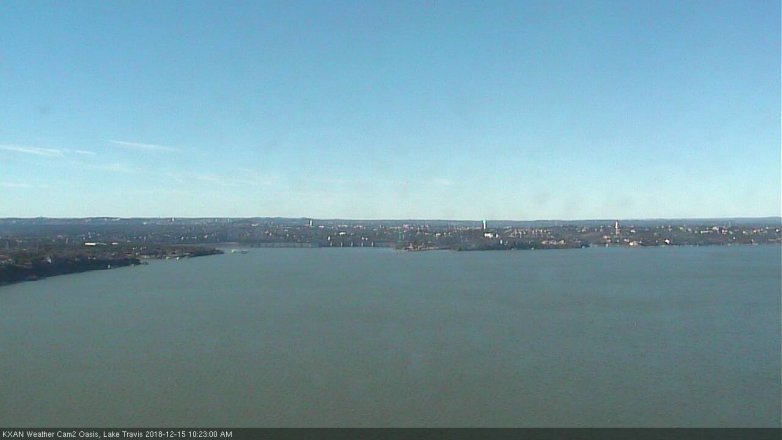Lake Travis webcam, December 15, 2018 9:25 AM CT