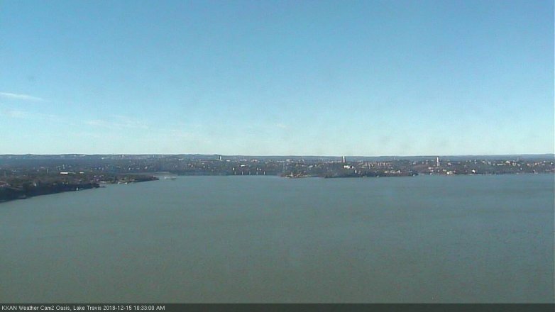 Lake Travis webcam, December 15, 2018 9:35 AM CT