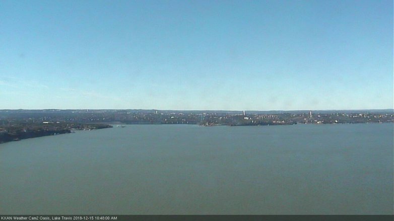 Lake Travis webcam, December 15, 2018 9:50 AM CT