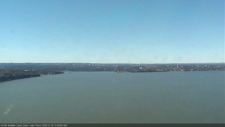 Lake Travis webcam, December 15, 2018 10:05 AM CT