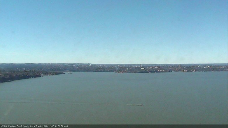 Lake Travis webcam, December 15, 2018 10:10 AM CT