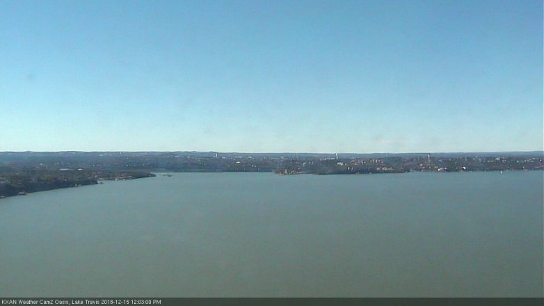 Lake Travis webcam, December 15, 2018 11:05 AM CT