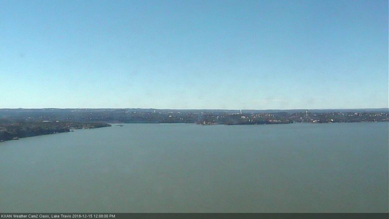 Lake Travis webcam, December 15, 2018 11:10 AM CT