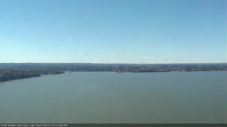 Lake Travis webcam, December 15, 2018 11:20 AM CT