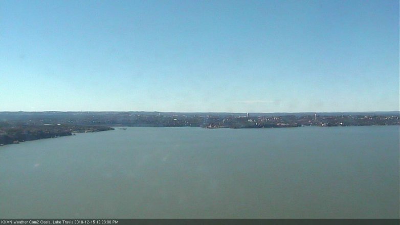 Lake Travis webcam, December 15, 2018 11:25 AM CT
