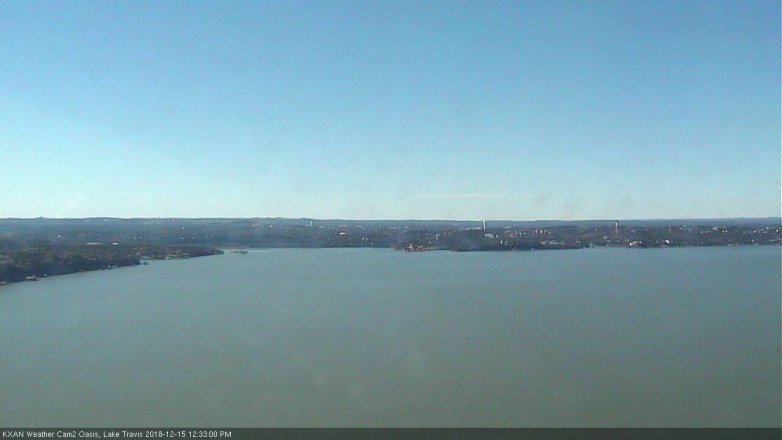Lake Travis webcam, December 15, 2018 11:35 AM CT