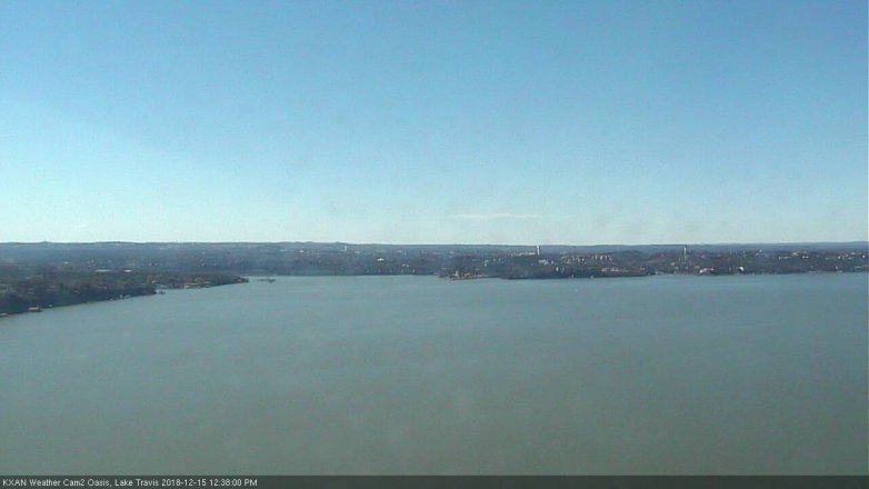 Lake Travis webcam, December 15, 2018 11:40 AM CT