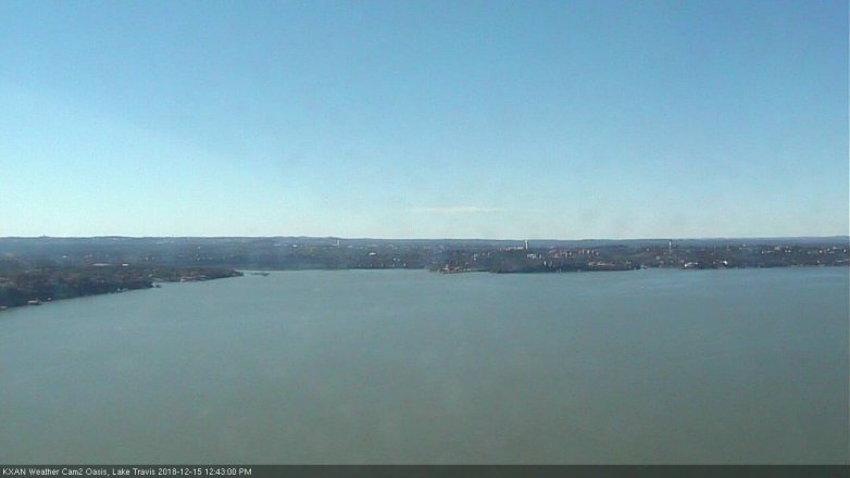 Lake Travis webcam, December 15, 2018 11:45 AM CT