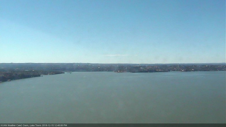 Lake Travis webcam, December 15, 2018 11:50 AM CT
