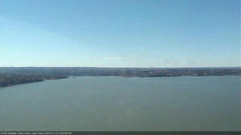 Lake Travis webcam, December 15, 2018 11:55 AM CT