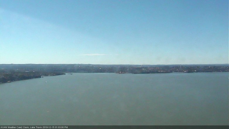 Lake Travis webcam, December 15, 2018 12:05 PM CT