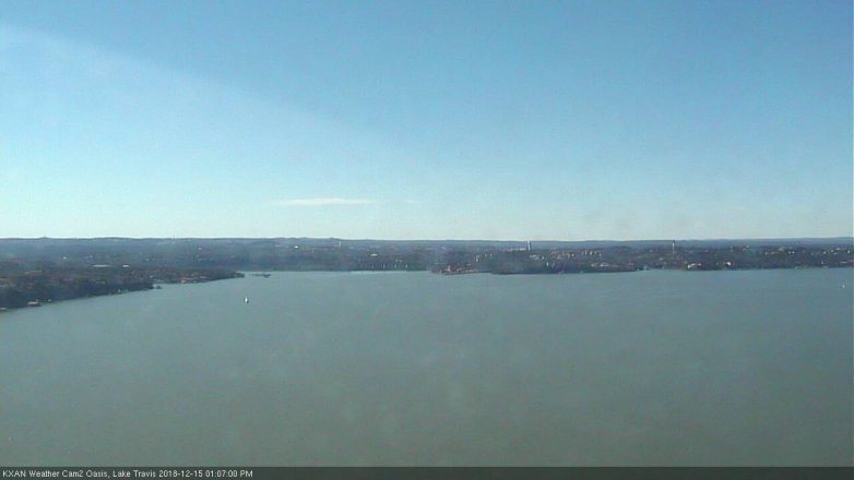 Lake Travis webcam, December 15, 2018 12:10 PM CT