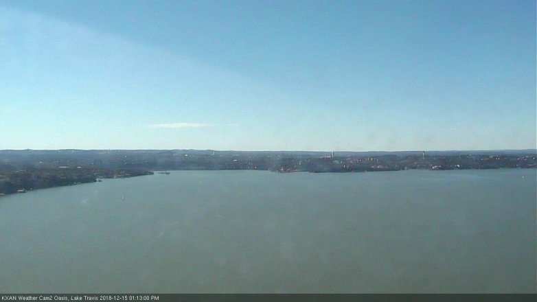 Lake Travis webcam, December 15, 2018 12:15 PM CT