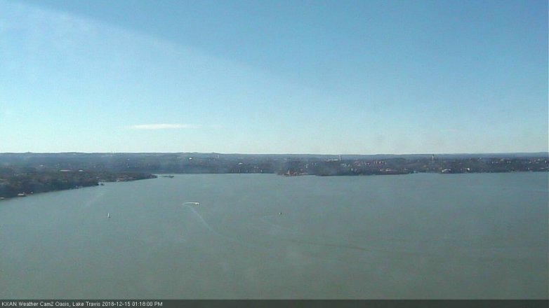 Lake Travis webcam, December 15, 2018 12:20 PM CT