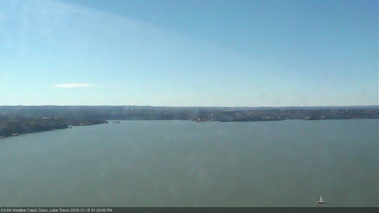 Lake Travis webcam, December 15, 2018 12:30 PM CT