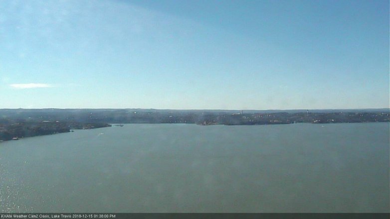 Lake Travis webcam, December 15, 2018 12:40 PM CT