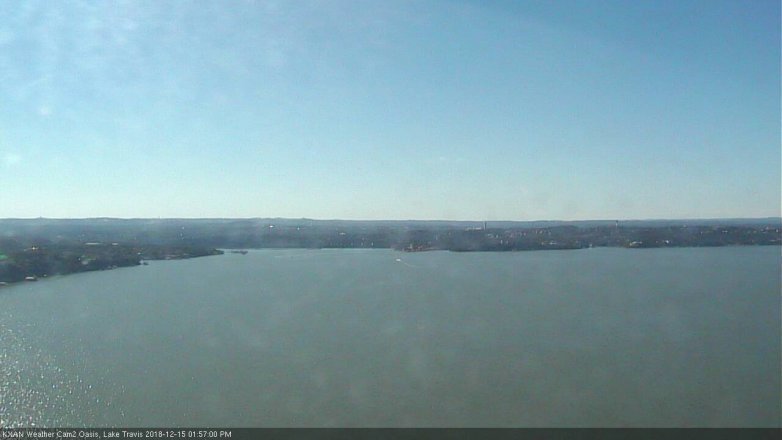 Lake Travis webcam, December 15, 2018 1:00 PM CT