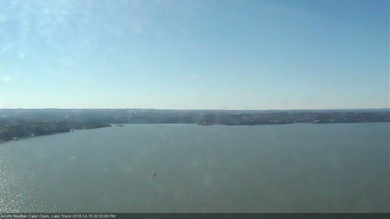 Lake Travis webcam, December 15, 2018 1:05 PM CT