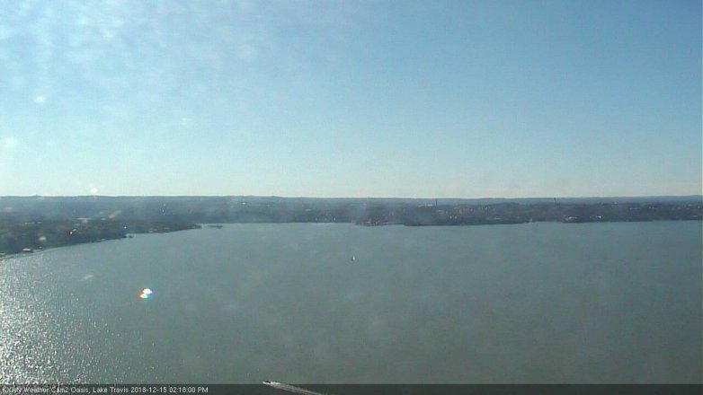 Lake Travis webcam, December 15, 2018 1:20 PM CT