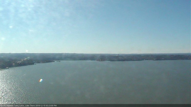 Lake Travis webcam, December 15, 2018 1:25 PM CT