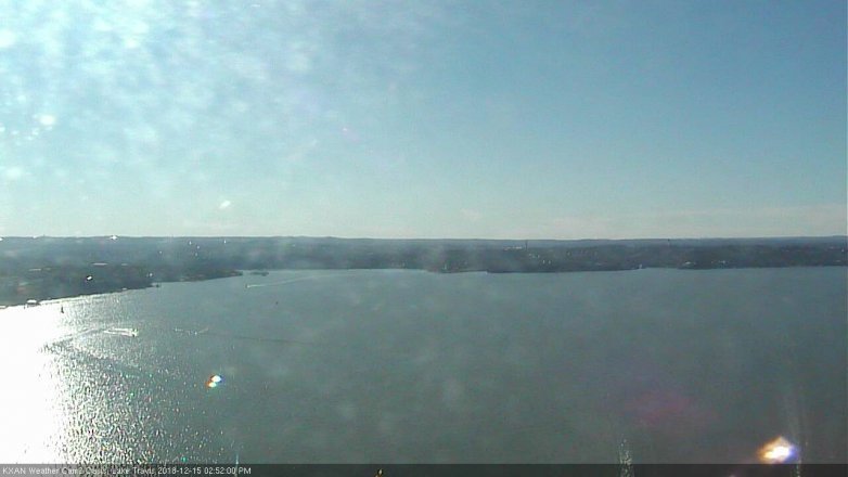 Lake Travis webcam, December 15, 2018 1:55 PM CT
