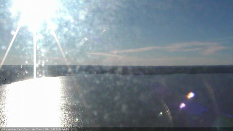 Lake Travis webcam, December 15, 2018 2:55 PM CT