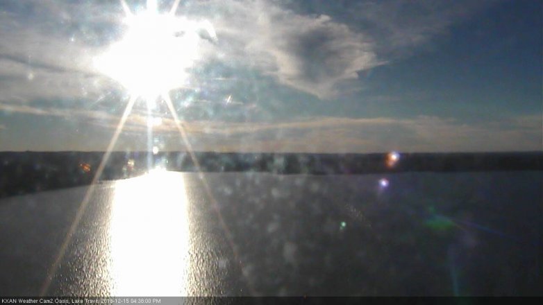 Lake Travis webcam, December 15, 2018 3:40 PM CT