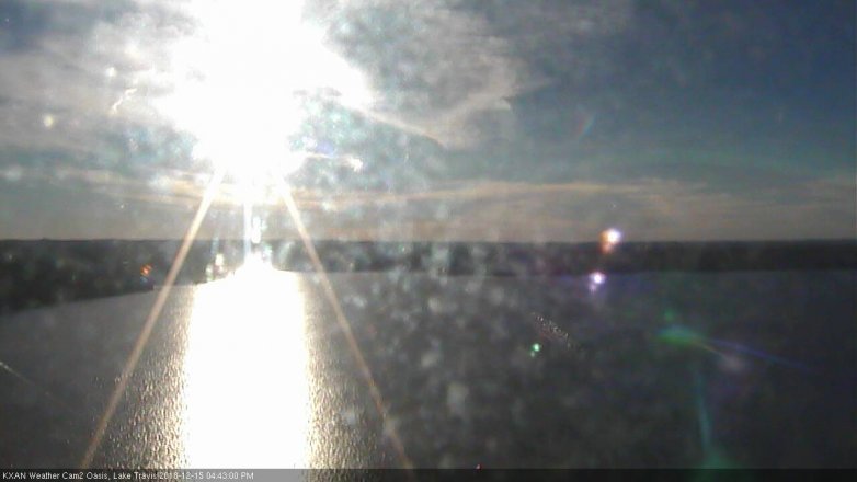 Lake Travis webcam, December 15, 2018 3:45 PM CT