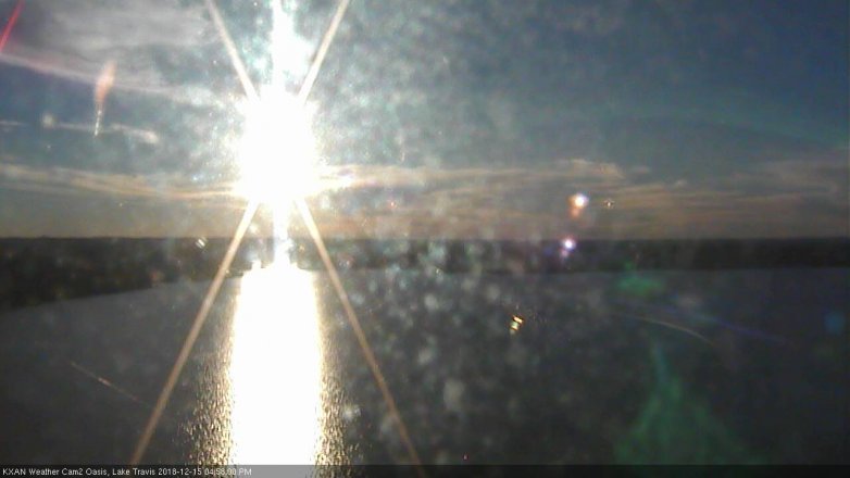 Lake Travis webcam, December 15, 2018 4:00 PM CT