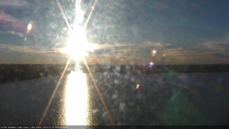 Lake Travis webcam, December 15, 2018 4:05 PM CT