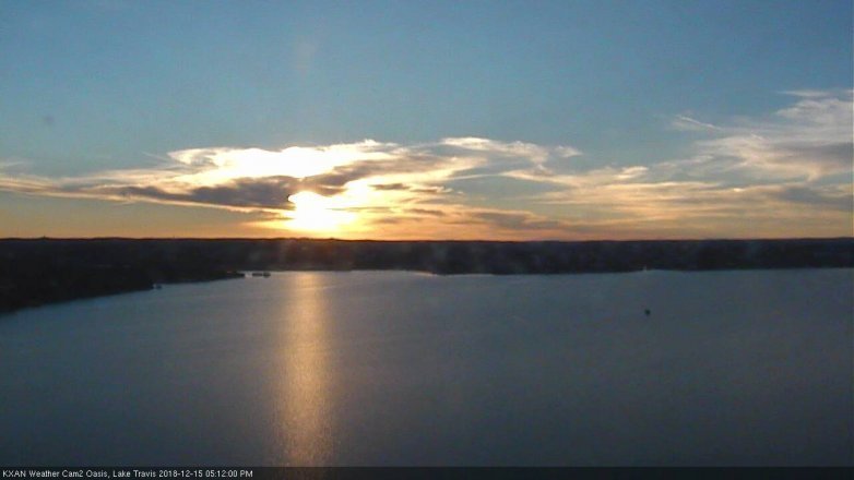 Lake Travis webcam, December 15, 2018 4:15 PM CT