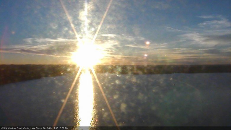 Lake Travis webcam, December 15, 2018 4:20 PM CT