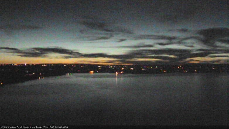 Lake Travis webcam, December 15, 2018 5:20 PM CT
