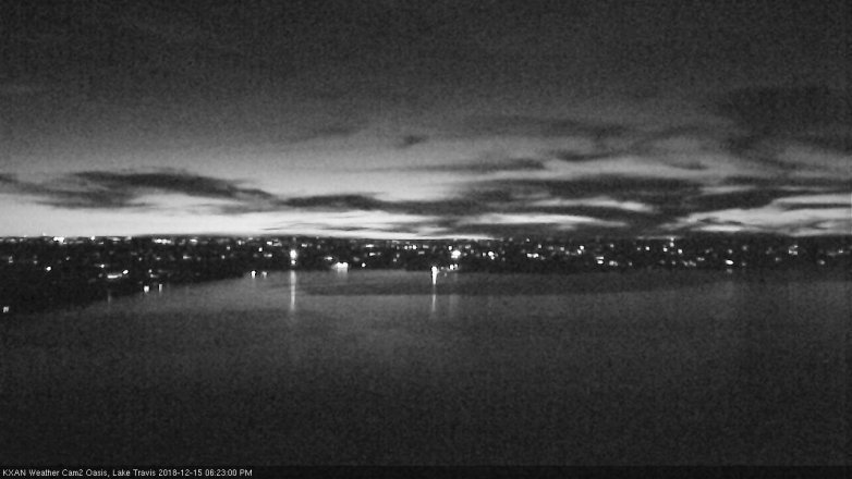 Lake Travis webcam, December 15, 2018 5:25 PM CT