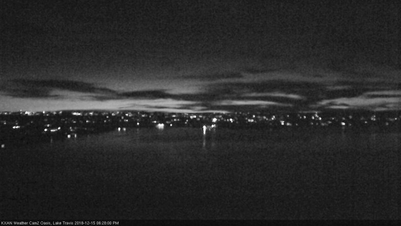 Lake Travis webcam, December 15, 2018 5:30 PM CT