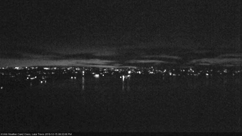 Lake Travis webcam, December 15, 2018 5:35 PM CT