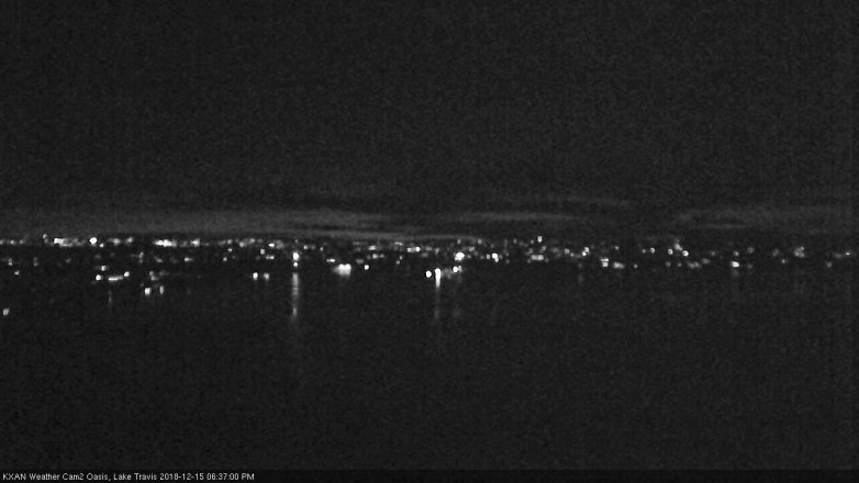 Lake Travis webcam, December 15, 2018 5:40 PM CT