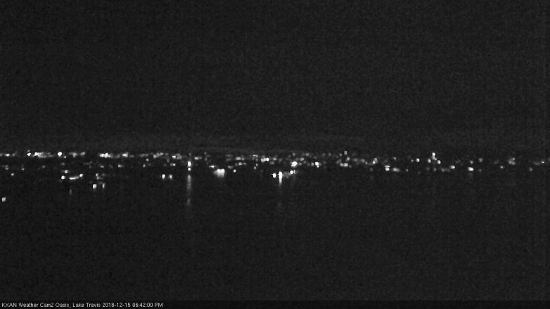 Lake Travis webcam, December 15, 2018 5:45 PM CT