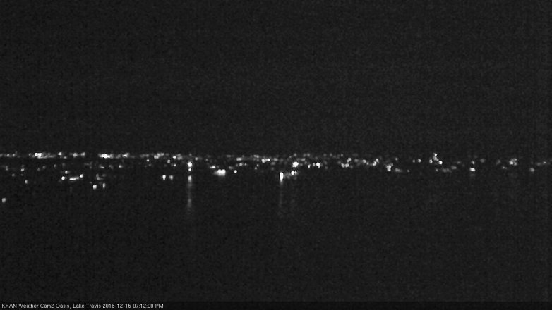 Lake Travis webcam, December 15, 2018 6:15 PM CT