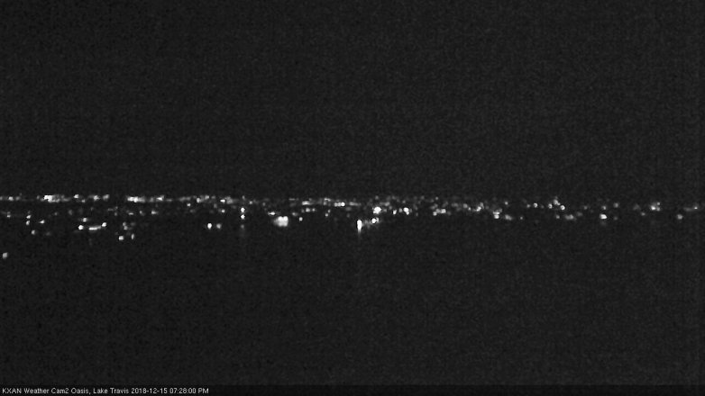 Lake Travis webcam, December 15, 2018 6:30 PM CT