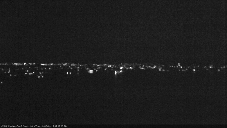 Lake Travis webcam, December 15, 2018 6:40 PM CT