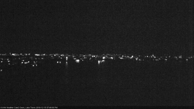 Lake Travis webcam, December 15, 2018 6:50 PM CT