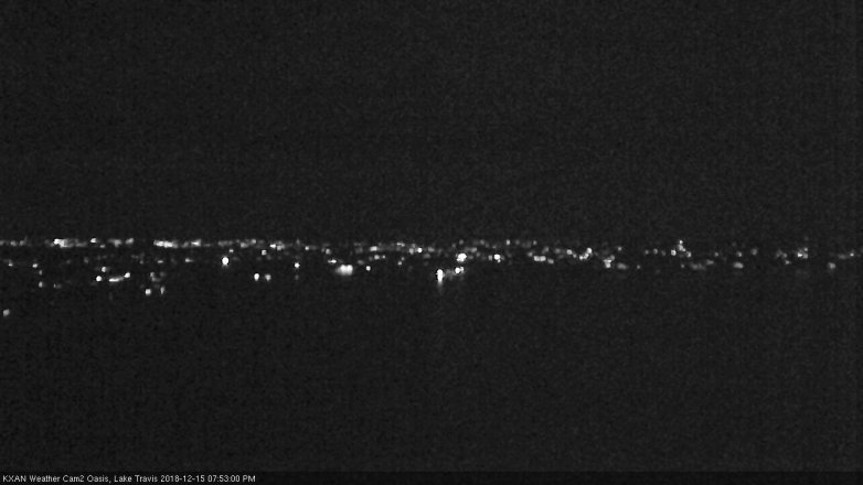Lake Travis webcam, December 15, 2018 6:55 PM CT